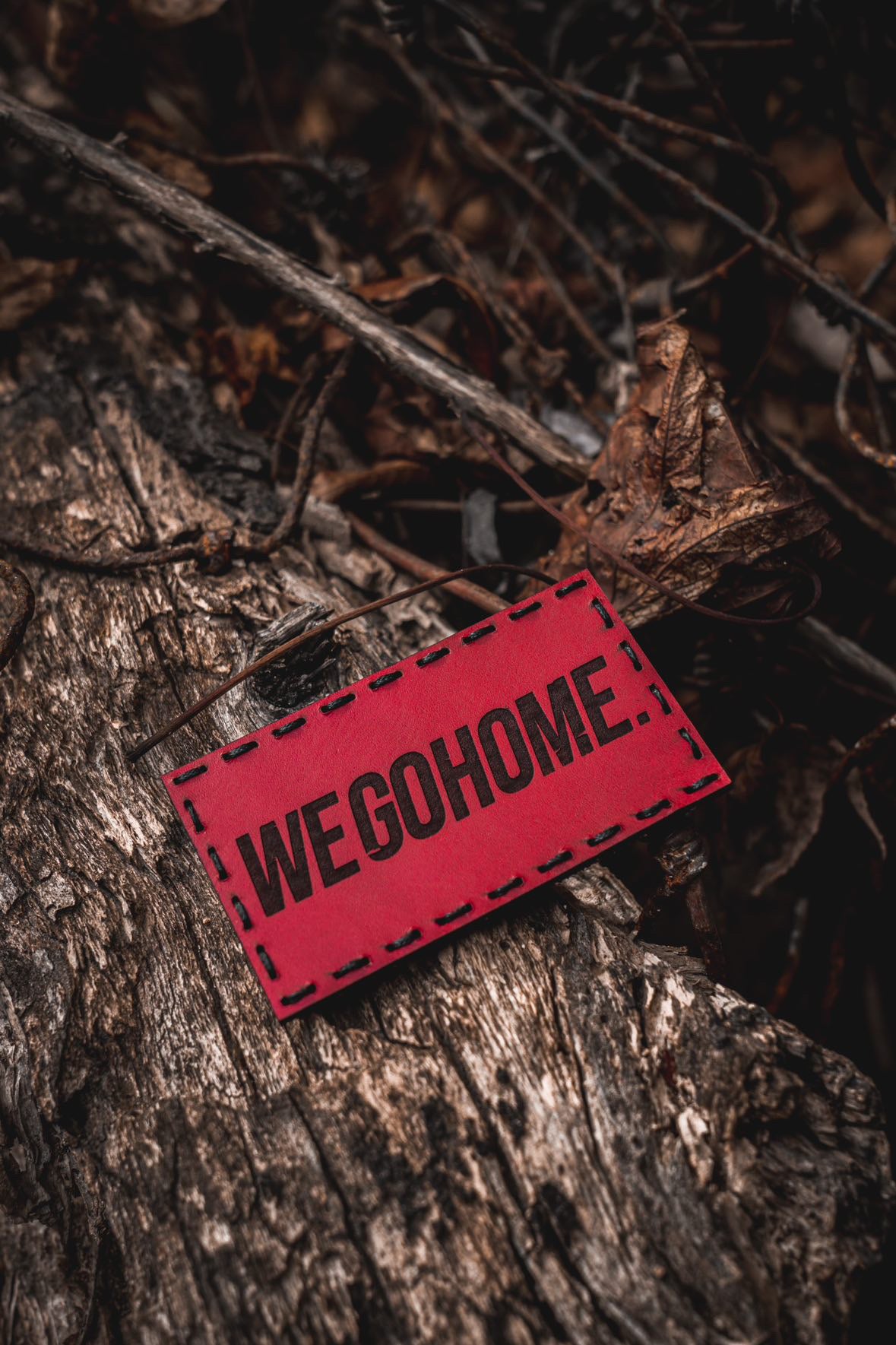 WE GO HOME LEATHER PATCH