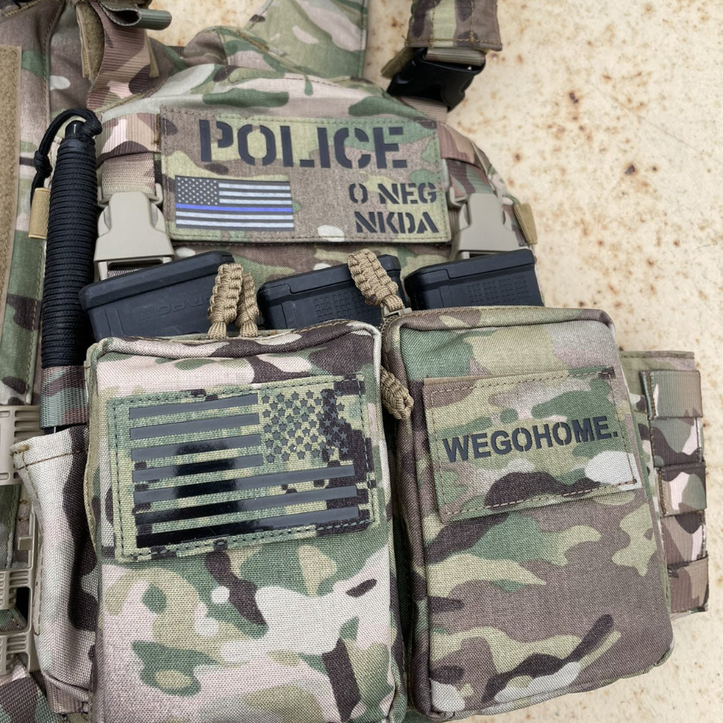 WE GO HOME PATCH - MULTICAM/BLACK VINYL