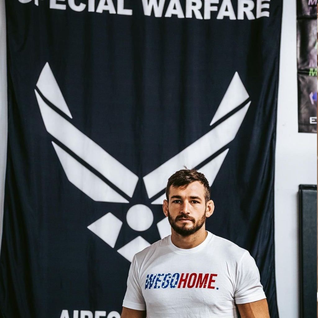 Land of the free, home of the brave Tee-White/Red