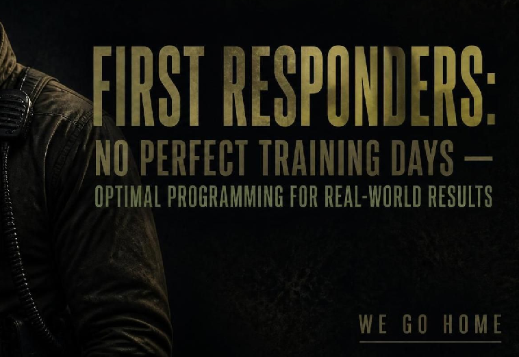 First Responders — No Perfect Training Days. Just Optimal Programming for Real-World Results.
