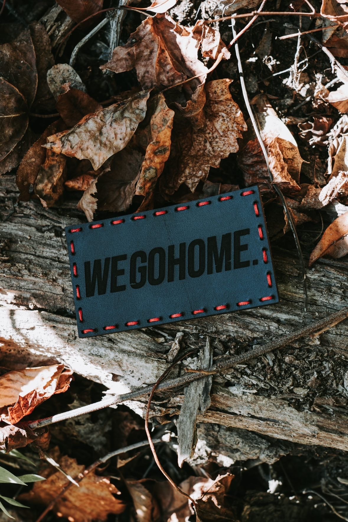 WE GO HOME LEATHER PATCH