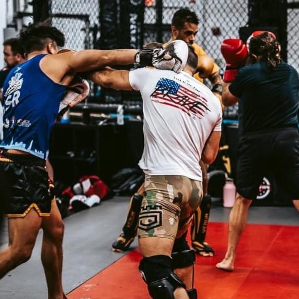 Land of the free, home of the brave Tee-White/Red