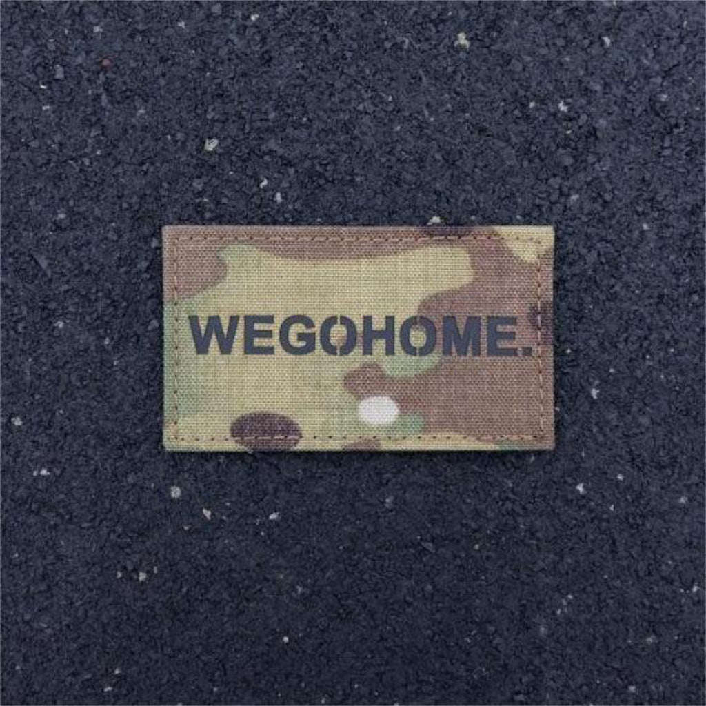 WE GO HOME PATCH - MULTICAM/BLACK VINYL